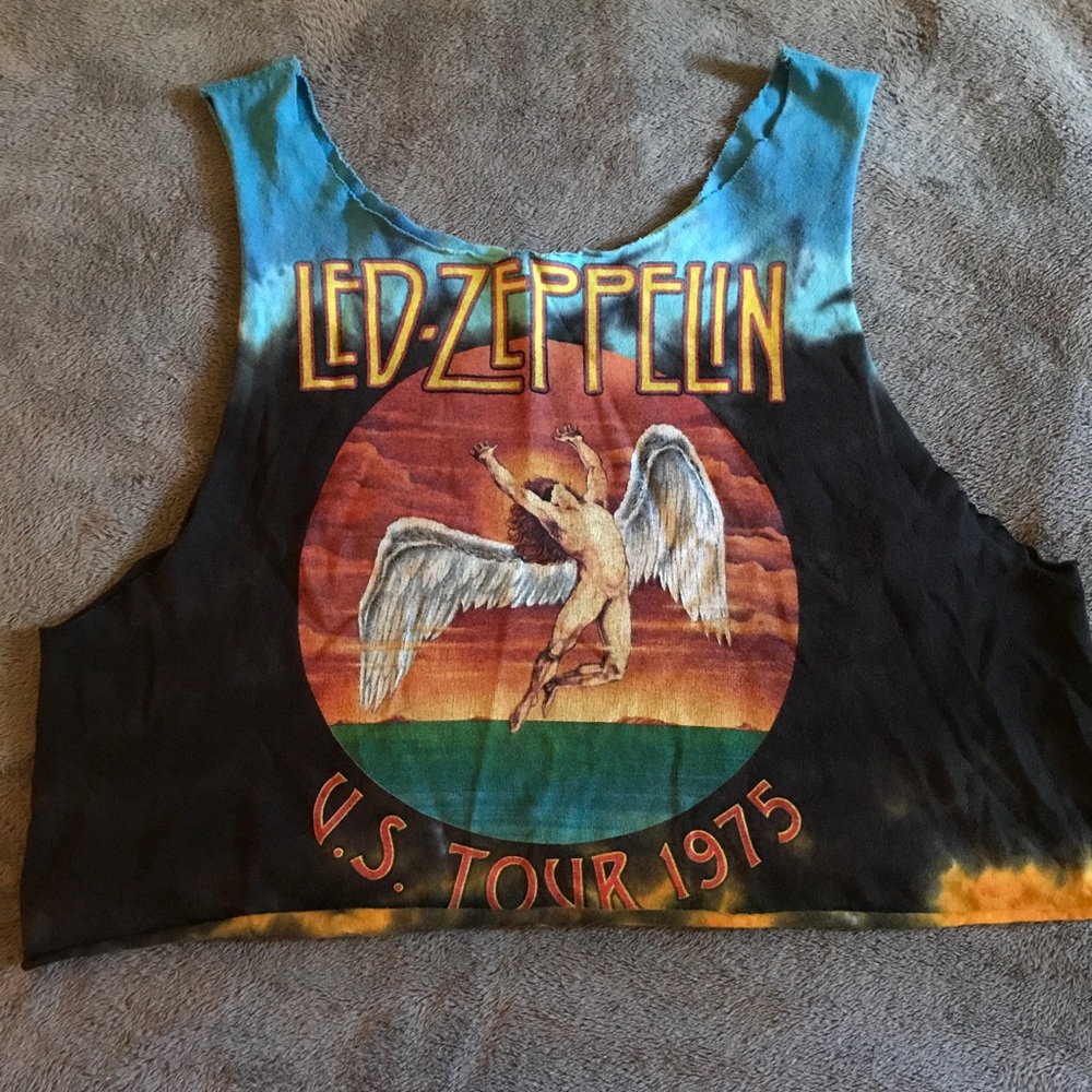 Led Zeppelin crop top